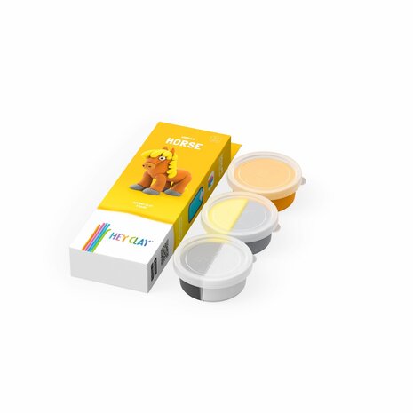 Hey Clay Interactieve Boetseerklei Horse (3 kleuren)