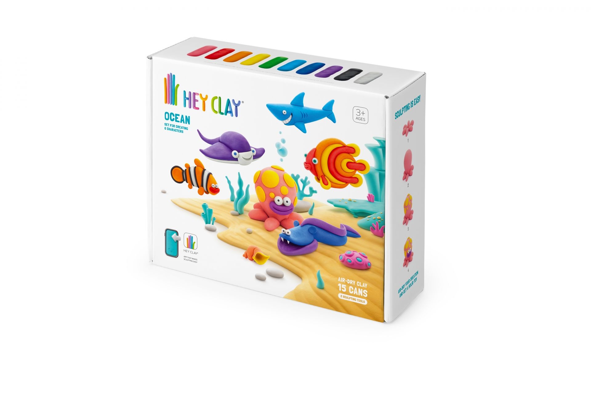 Interactieve Boetseerklei Ocean (15 kleuren) afbeelding