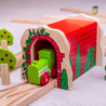 Bigjigs Toys Houten Trein | Stenen Tunnel Rood