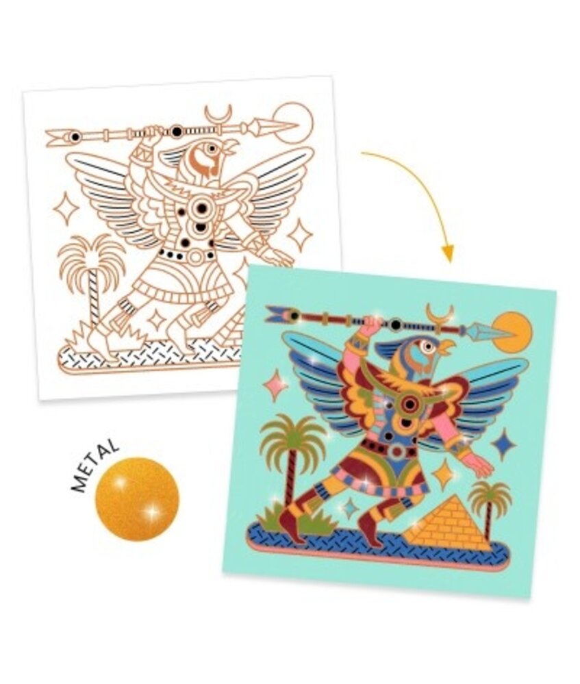 Djeco Schilderijtje kleuren| Heldhaftige Dieren Djeco Schilderijtje kleuren| Heldhaftige Dieren