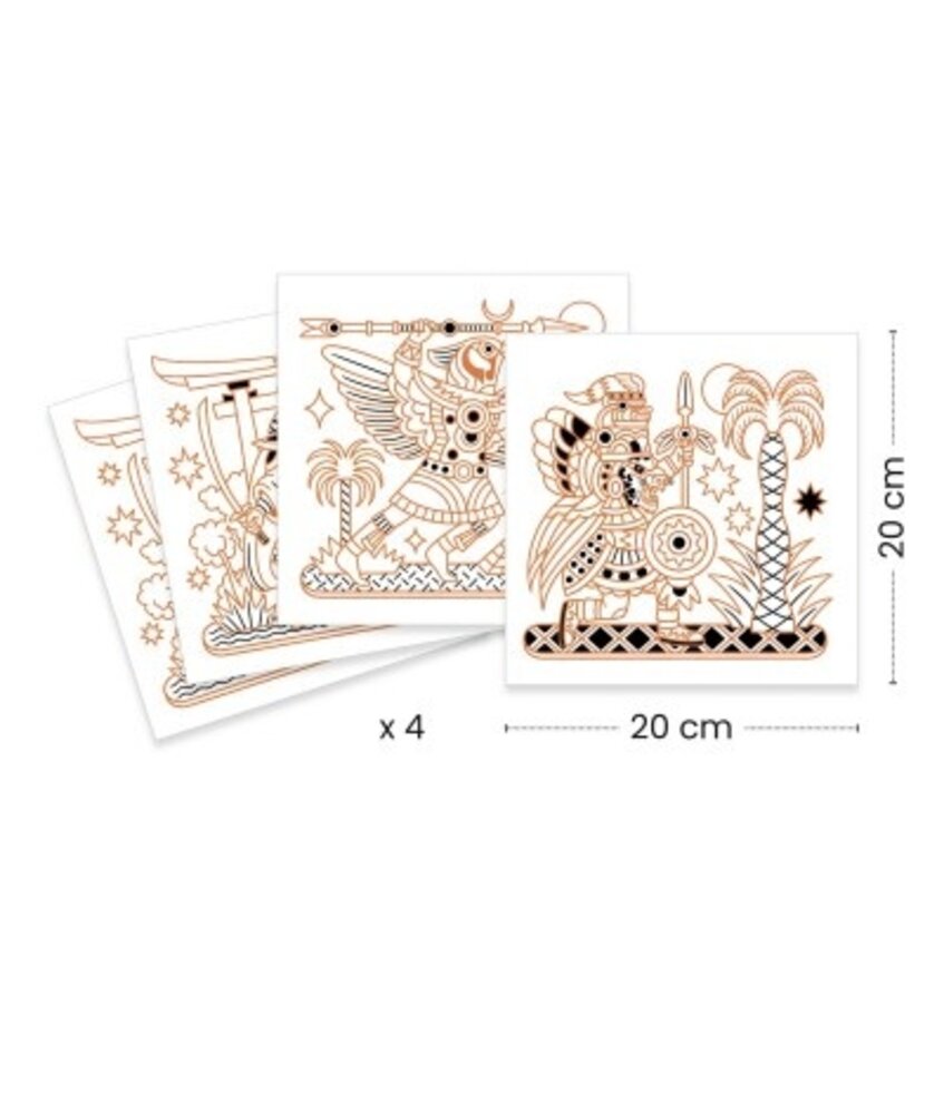 Djeco Schilderijtje kleuren| Heldhaftige Dieren Djeco Schilderijtje kleuren| Heldhaftige Dieren