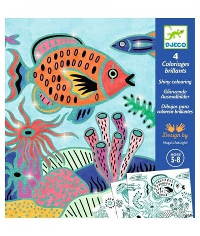 Djeco Schilderijtje kleuren| Onder zee Djeco Schilderijtje kleuren| Onder zee