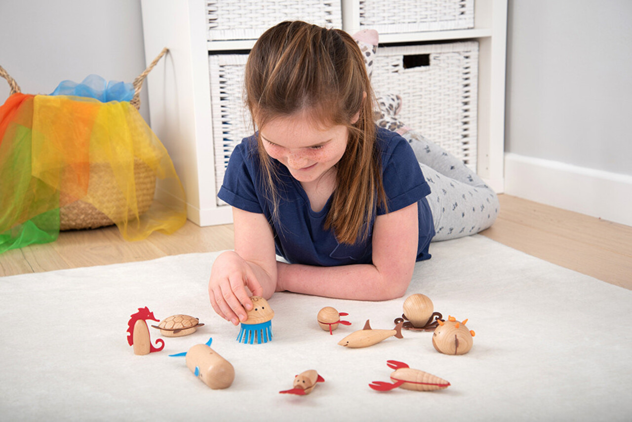 TickiT Houten speelfiguren Sea Creatures TickiT Houten speelfiguren Sea Creatures