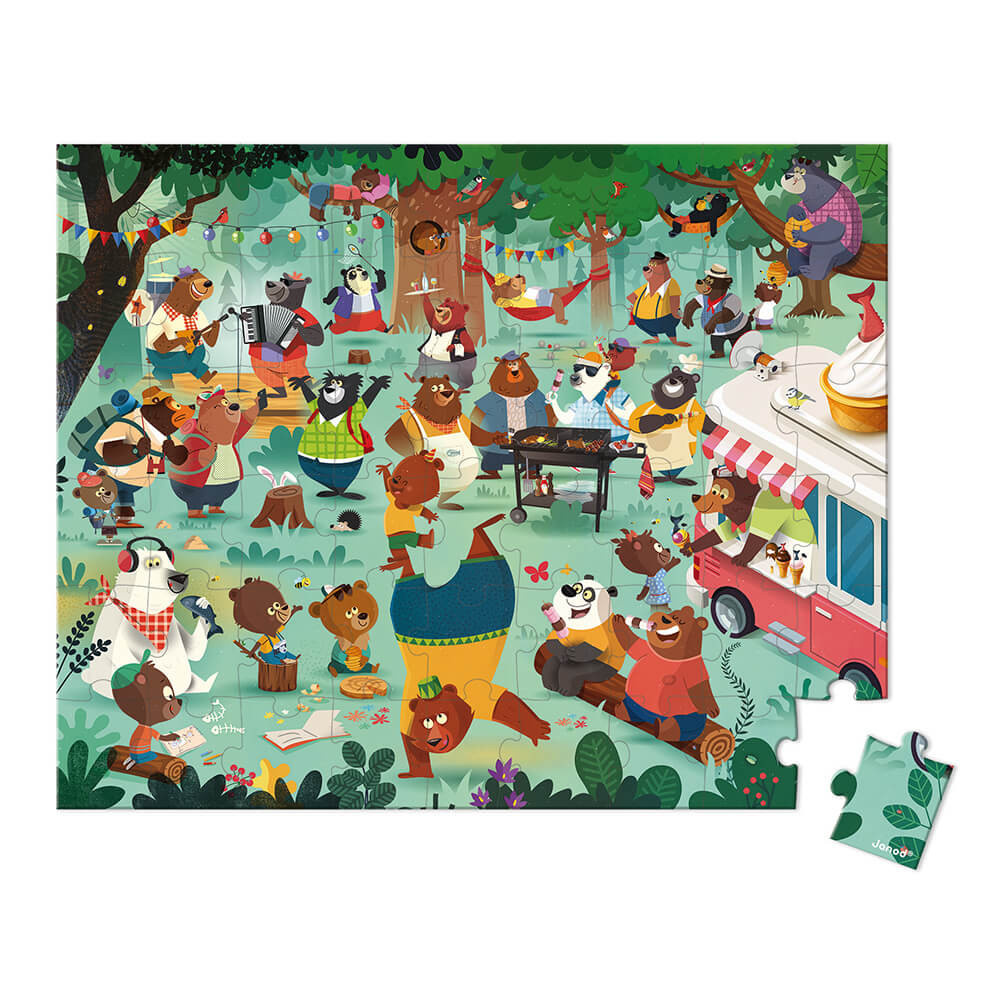 Puzzel De Berenfamilie (54 stukjes) afbeelding