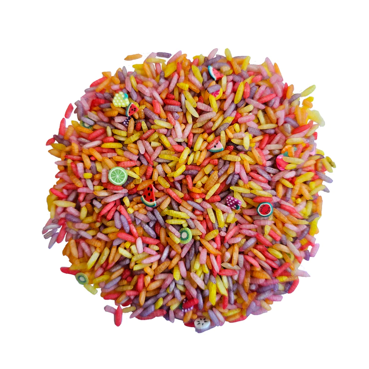 Speelrijst Fruit Mix - 300 gram afbeelding