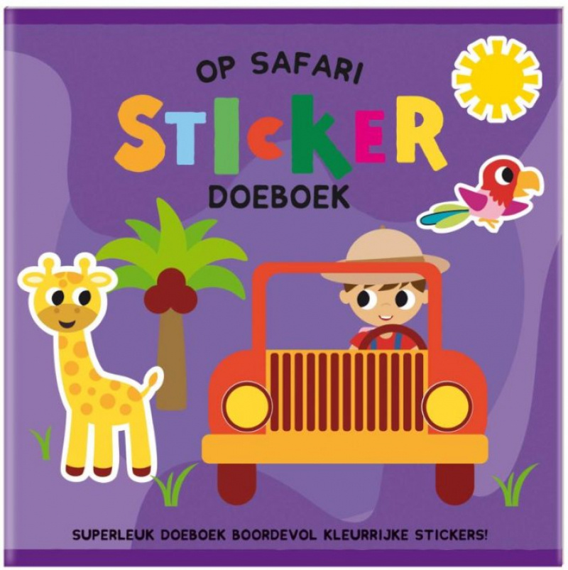 Creatief Doeboek Sticker Op Safari afbeelding
