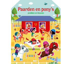 Paarden en Pony's plakken en kleuren Paarden en Pony's plakken en kleuren