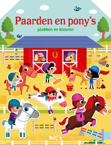 Paarden en Pony's plakken en kleuren