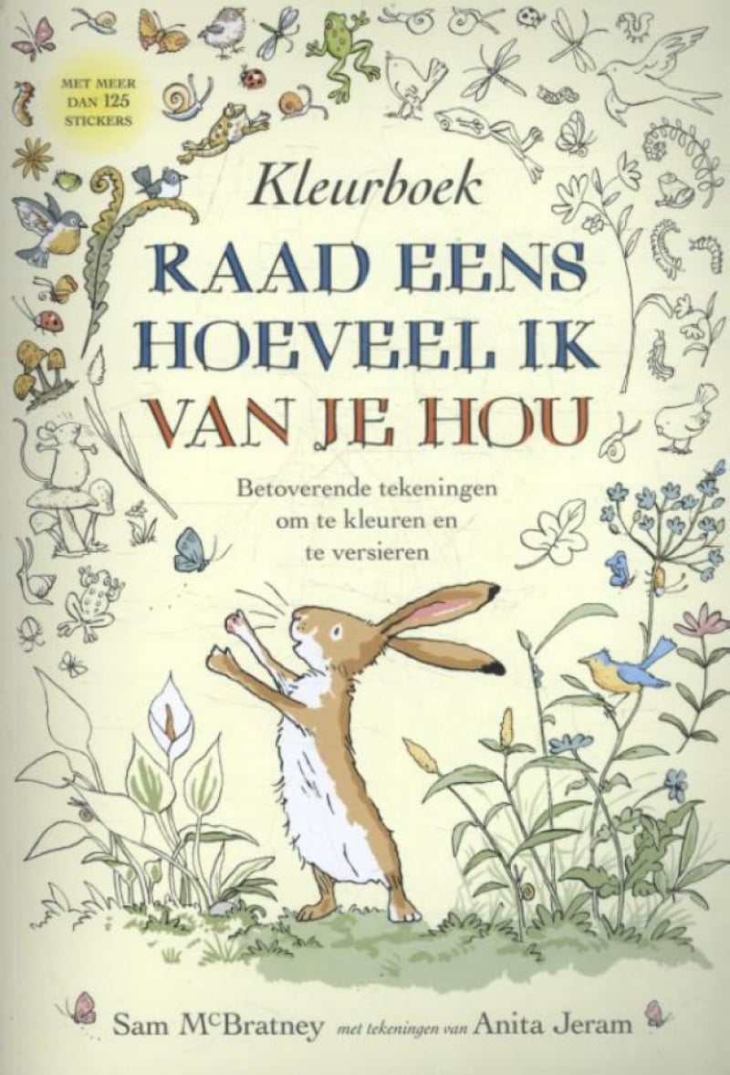 Raad eens hoeveel ik van je hou Kleurboek afbeelding