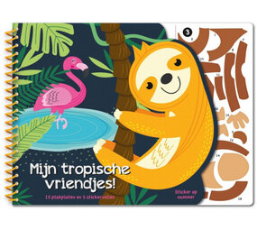 Stickeren op nummer - Mijn tropische vriendjes Stickeren op nummer - Mijn tropische vriendjes