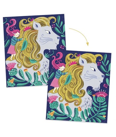 Djeco Schilderij met diamantjes - Legendes Djeco Schilderij met diamantjes - Legendes