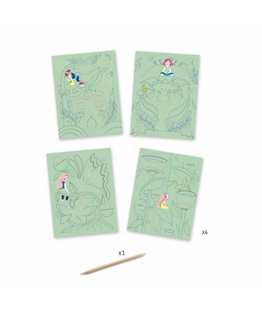 Djeco Kraskaarten Duimelijntje Djeco Kraskaarten Duimelijntje