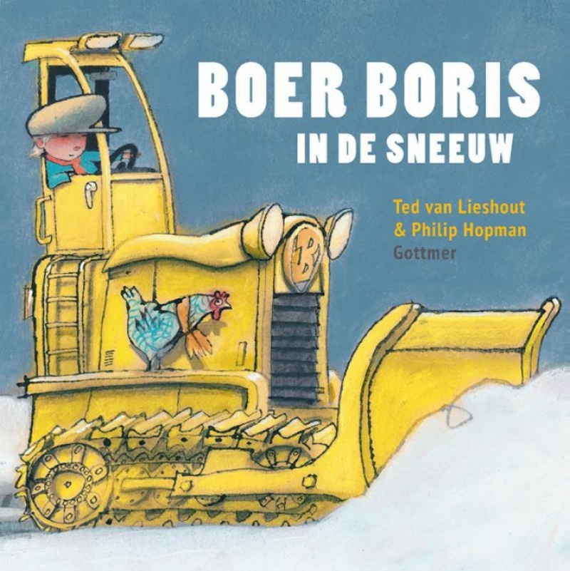 Boer Boris in de sneeuw afbeelding