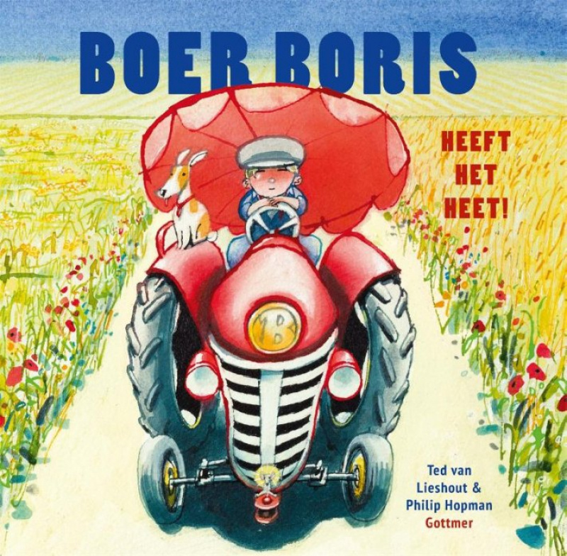 Boer Boris heeft het heet afbeelding