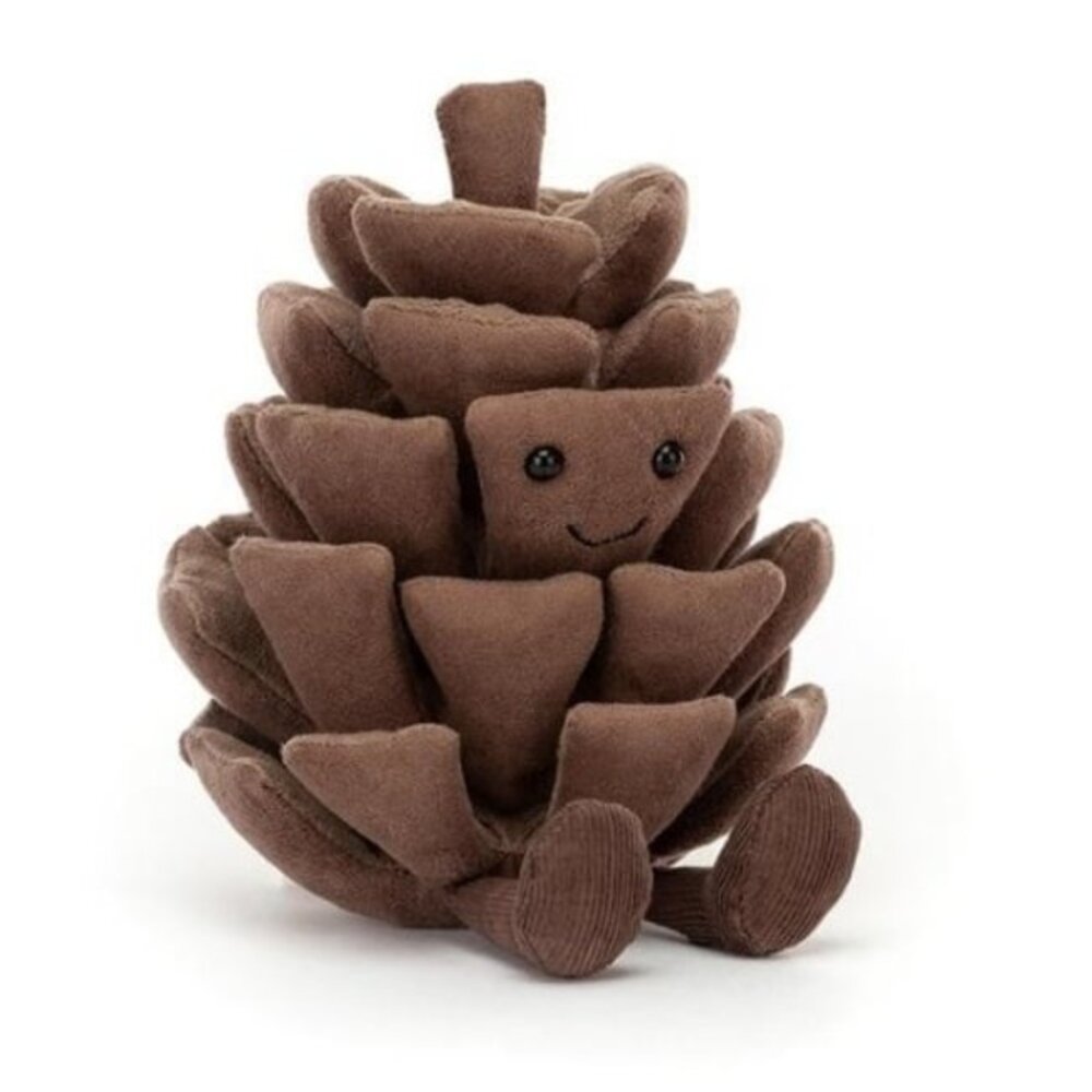 Jellycat Knuffel Amuseable Pine Cone Dennenappel Jellycat Knuffel Amuseable Pine Cone Dennenappel
