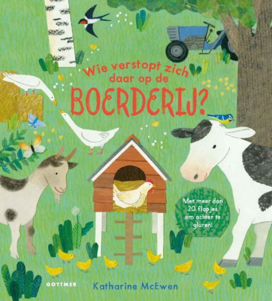 Wie verstopt zich daar op de boerderij? Wie verstopt zich daar op de boerderij?