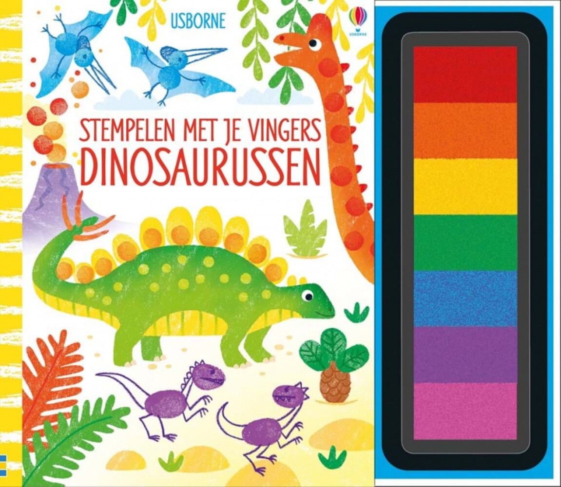 Stempelen met je vingers - Dinosaurussen Stempelen met je vingers - Dinosaurussen