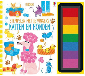 Stempelen met je vingers - Katten en honden Stempelen met je vingers - Katten en honden