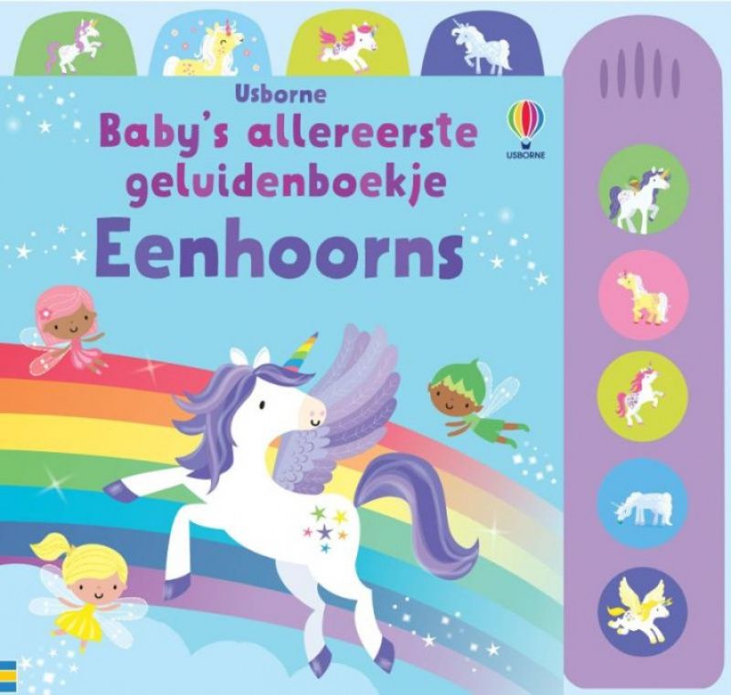 Baby's allereerste geluidenboekje: Eenhoorns afbeelding