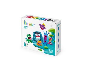 Hey Clay Interactieve Boetseerklei Aliens (6 kleuren) Hey Clay Interactieve Boetseerklei Aliens (6 kleuren)