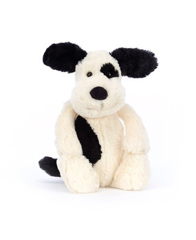 Jellycat Knuffel Bashful Black & Cream Puppy Original