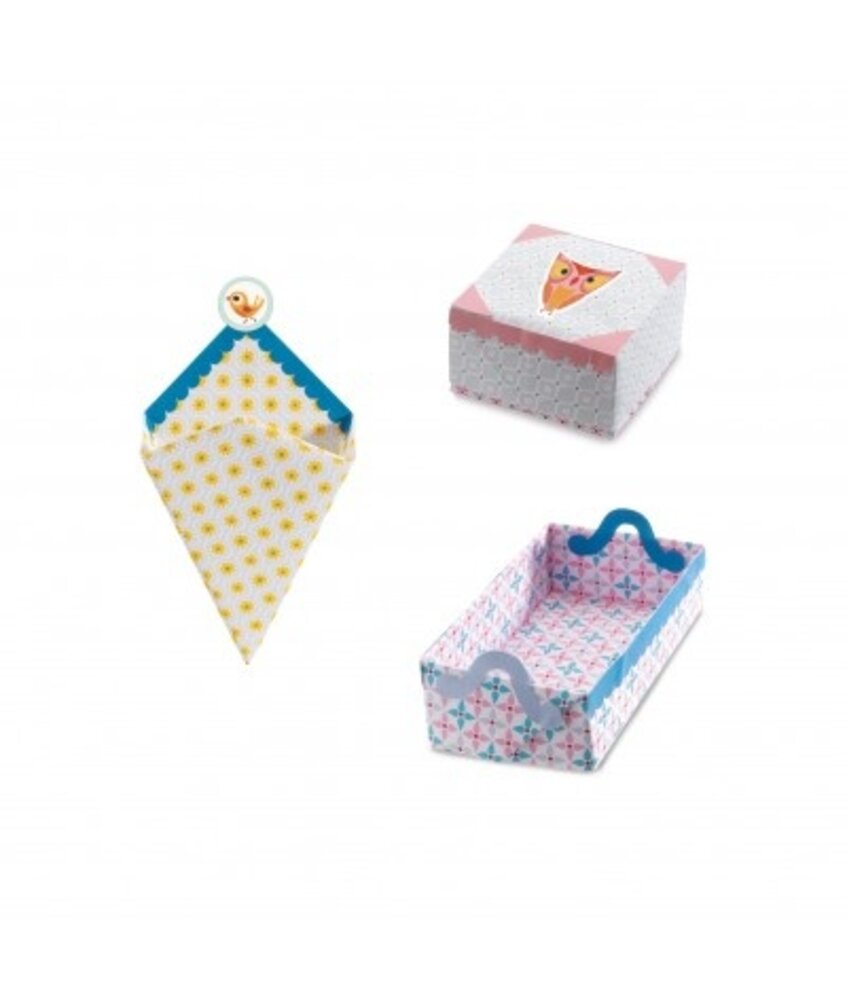 Djeco Eenvoudig Origami Knutselpakket | Doosjes vouwen Djeco Eenvoudig Origami Knutselpakket | Doosjes vouwen