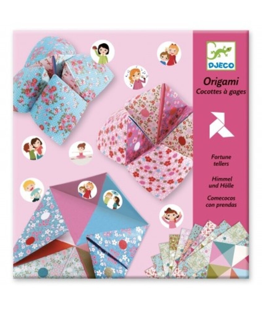 Djeco Eenvoudig Origami Knutselpakket | Doosjes vouwen  fleurs Djeco Eenvoudig Origami Knutselpakket | Doosjes vouwen  fleurs