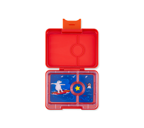 Yumbox Yumbox Snack 3 vakken Roar Red / Polar Bear Tray Yumbox Yumbox Snack 3 vakken Roar Red / Polar Bear Tray