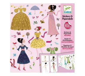 Djeco Herbruikbare stickers | Poppen aankleden Djeco Herbruikbare stickers | Poppen aankleden