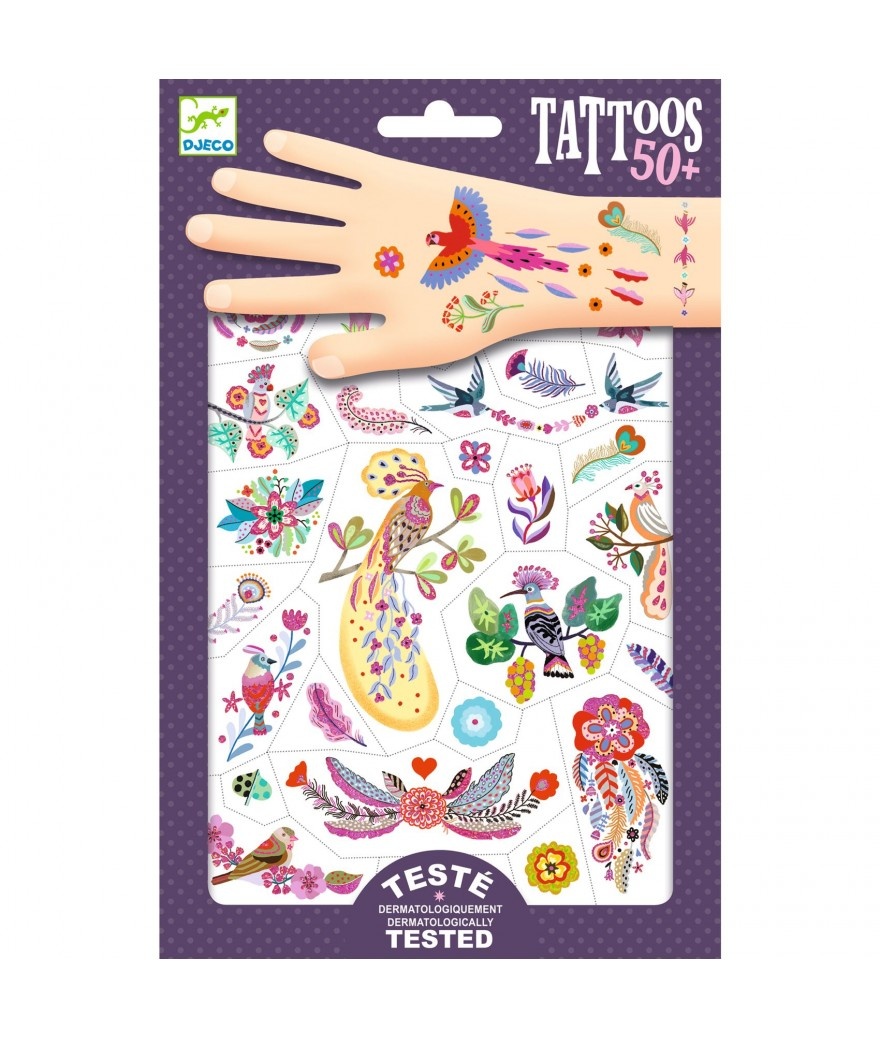 Tattoo's Bright Birds afbeelding