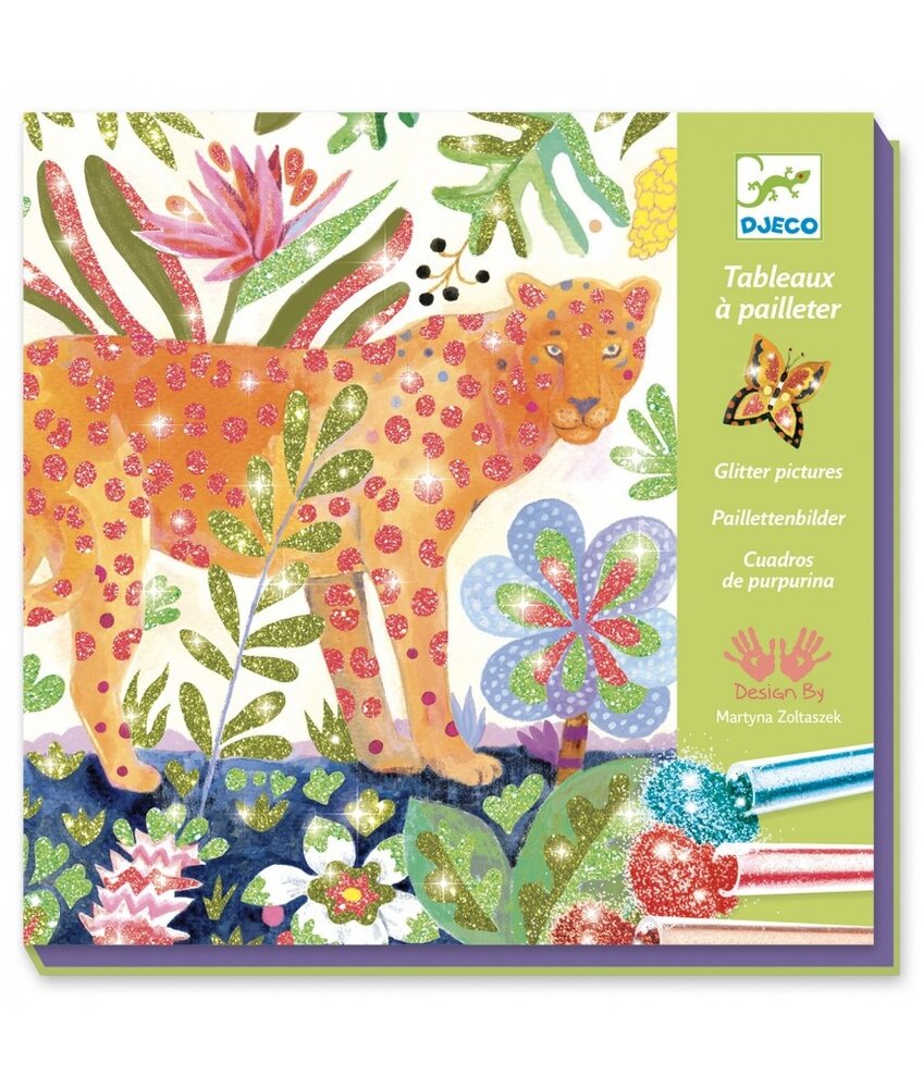 Djeco Glitter Schilderij Tropico Djeco Glitter Schilderij Tropico