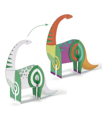 Djeco Djeco Knutselset Kleur Bouw Speel Dinosaurus Djeco Djeco Knutselset Kleur Bouw Speel Dinosaurus