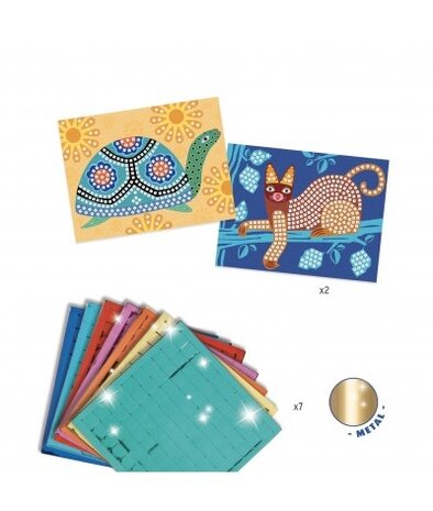 Djeco Mozaïek Kunst met een nummer | Mexicaanse dieren Djeco Mozaïek Kunst met een nummer | Mexicaanse dieren