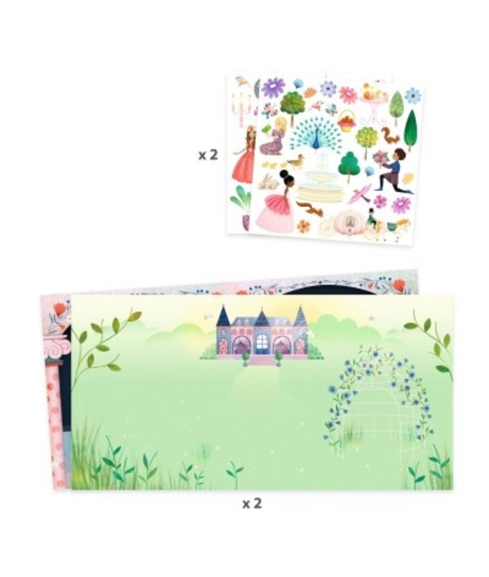 3D Memoblok Kasteel Met Licht & Penhouder – Afscheurbaar Papier Ontvouwt Magisch Kasteel – Kantoor- & Thuisdecoratie – Stressverlichter & Cadeau