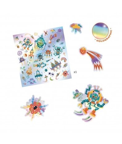 Djeco Stickers Galaxy| 30 stuks Djeco Stickers Galaxy| 30 stuks