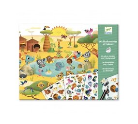 Djeco Krasplaatjes | Savanne, Woestijn en Noordpool Djeco Krasplaatjes | Savanne, Woestijn en Noordpool
