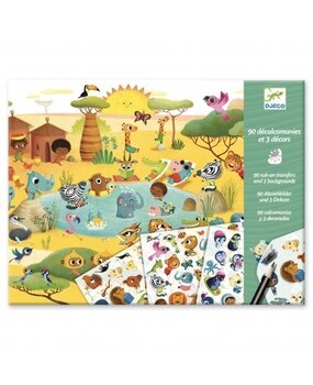 Djeco Krasplaatjes | Savanne, Woestijn en Noordpool Djeco Krasplaatjes | Savanne, Woestijn en Noordpool