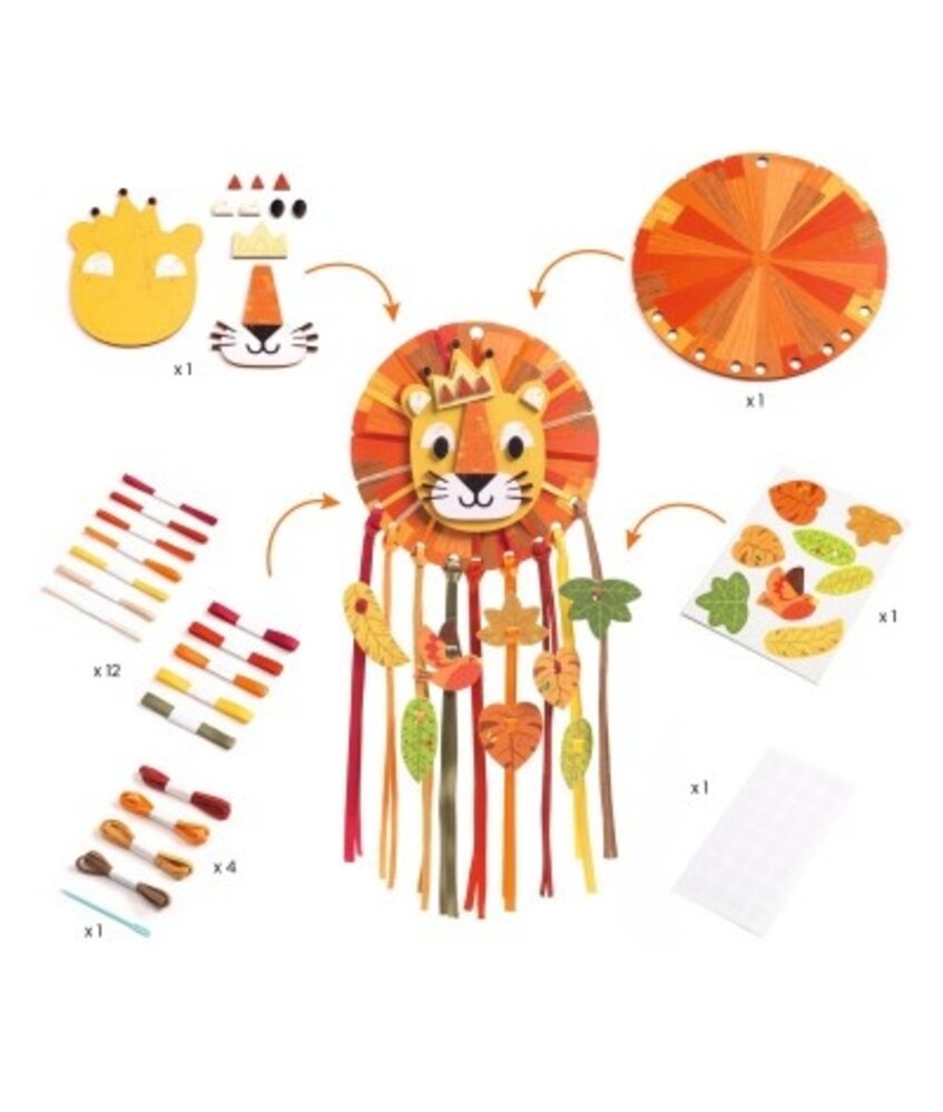 Djeco Knutselset | Dromenvanger kleine leeuw Djeco Knutselset | Dromenvanger kleine leeuw
