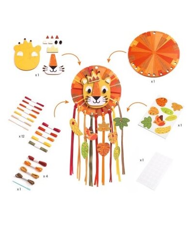 Djeco Knutselset | Dromenvanger kleine leeuw Djeco Knutselset | Dromenvanger kleine leeuw