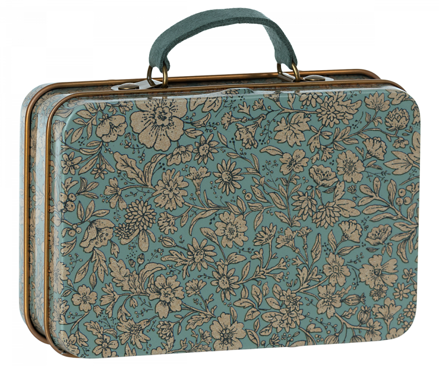 Metalen Koffertje Blossom - Blue afbeelding