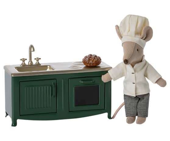 Maileg Muizen Keuken Donker Groen