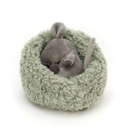Jellycat Knuffel Muis Hibernating Mouse Jellycat Knuffel Muis Hibernating Mouse