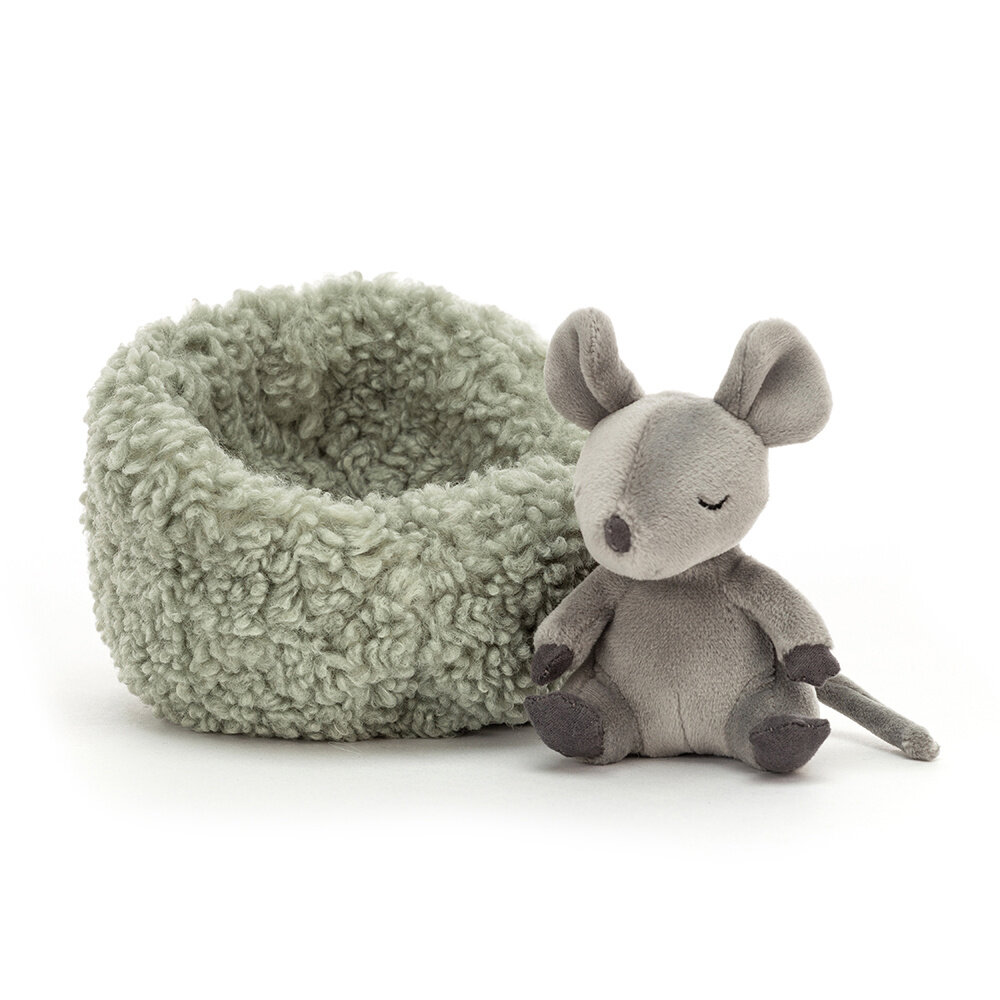 Jellycat Knuffel Muis Hibernating Mouse Jellycat Knuffel Muis Hibernating Mouse