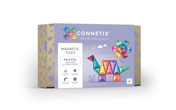 Connetix Magnetische Tegels Pastel Mini 32 stuks Connetix Magnetische Tegels Pastel Mini 32 stuks