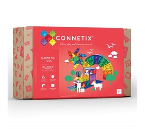 Connetix Magnetische Tegels Rainbow Mega Pack 212 stuks Connetix Magnetische Tegels Rainbow Mega Pack 212 stuks