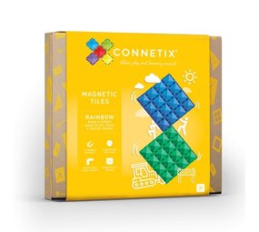 Connetix Magnetische Tegels Bodemplaten Groen en Blauw 2 stuks Connetix Magnetische Tegels Bodemplaten Groen en Blauw 2 stuks