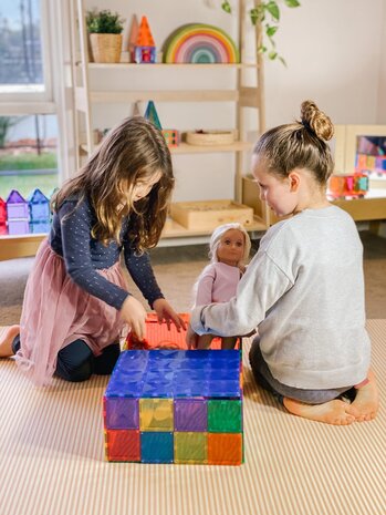 Connetix Magnetische Tegels Bodemplaten Groen en Blauw 2 stuks Connetix Magnetische Tegels Bodemplaten Groen en Blauw 2 stuks