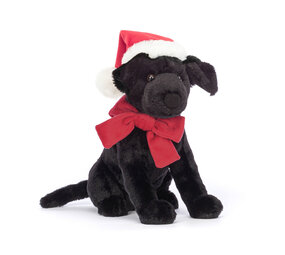 Jellycat Knuffel Winter Warmer Pippa Black Labrador Jellycat Knuffel Winter Warmer Pippa Black Labrador