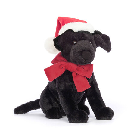Jellycat Knuffel Winter Warmer Pippa Black Labrador Jellycat Knuffel Winter Warmer Pippa Black Labrador