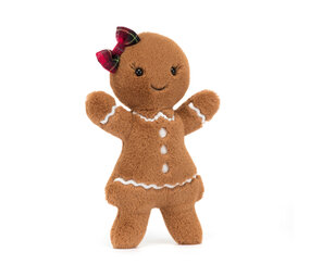 Jellycat Knuffel Jolly Gingerbread Ruby Large Jellycat Knuffel Jolly Gingerbread Ruby Large